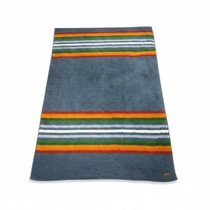 Pendleton Sherpa Blanket Unisex 63x90 Blue Grand Canyon Striped Fleece Throw